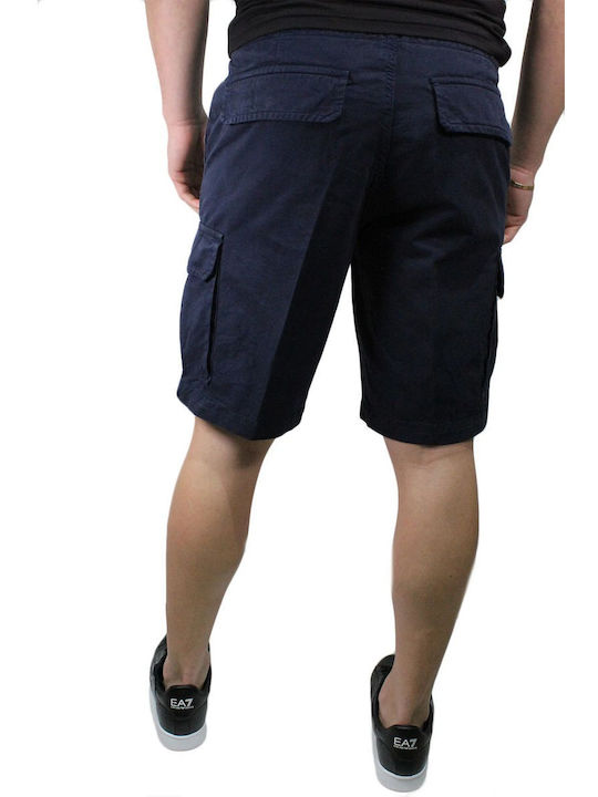 Emporio Armani Ανδρική Βερμούδα Cargo Navy Μπλε