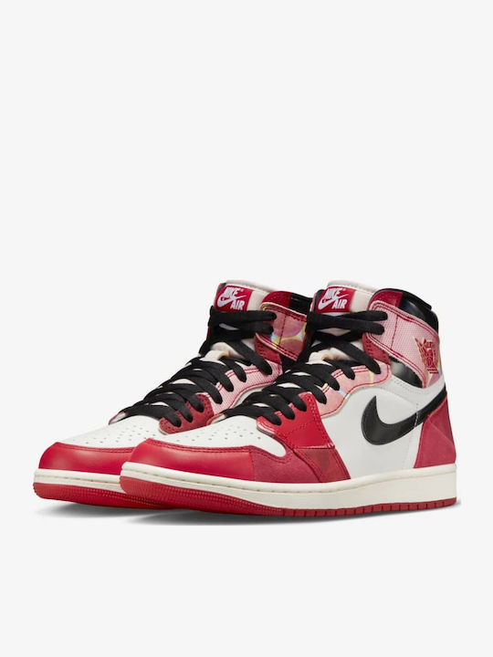 Jordan Air Jordan 1 Spider-Verse Next Chapter Sneakers University Red / Black / White Jordan Air Jordan 1 Spider-Verse Next Chapter Sneakers University Red / Black / White