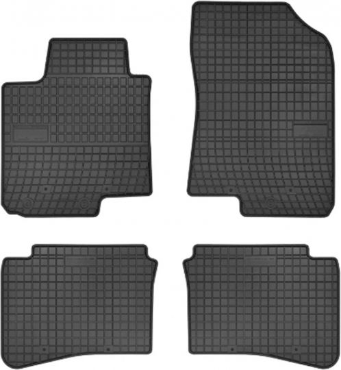 Novline Set of Front and Rear Mats 4pcs Tray Type for Hyundai i20 2020+ Black