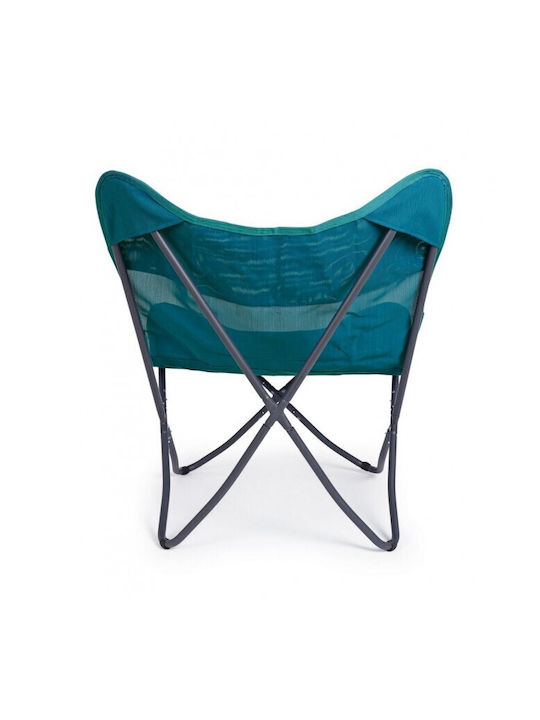 Fotoliu de exterior Metalic Gabicce Albastru Petrol 77.5x81x89cm