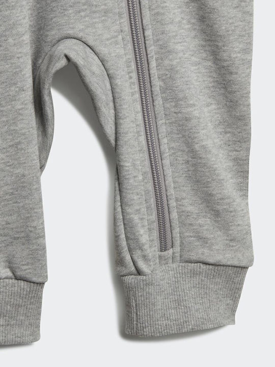 adidas Essentials 3-Stripes French Terrya Φορμάκι Γκρι