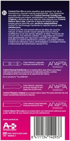 Control Feel Make Feel Προφυλακτικά Fun Mix 6τμχ 54mm Natural