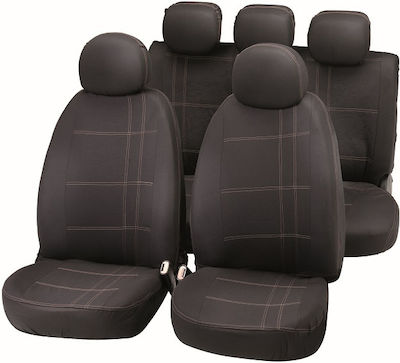 Bottari Polyester Covers Set 9pcs Black / Black