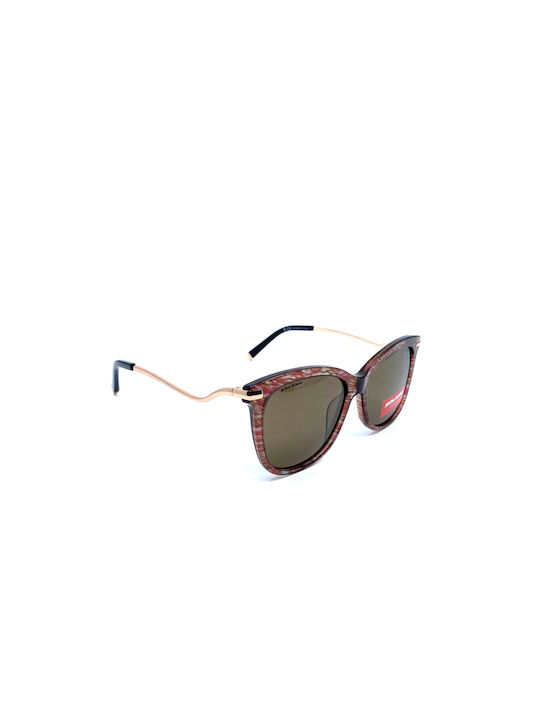 Solano Women's Sunglasses with Red Frame with Polarized Lens SS90166C