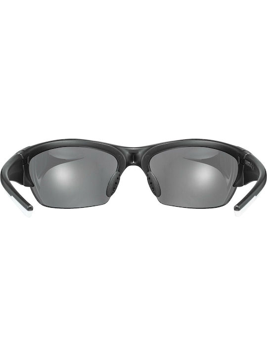 Uvex Men's Sunglasses with Black Plastic Frame and Black Mirror Lens S5306042210