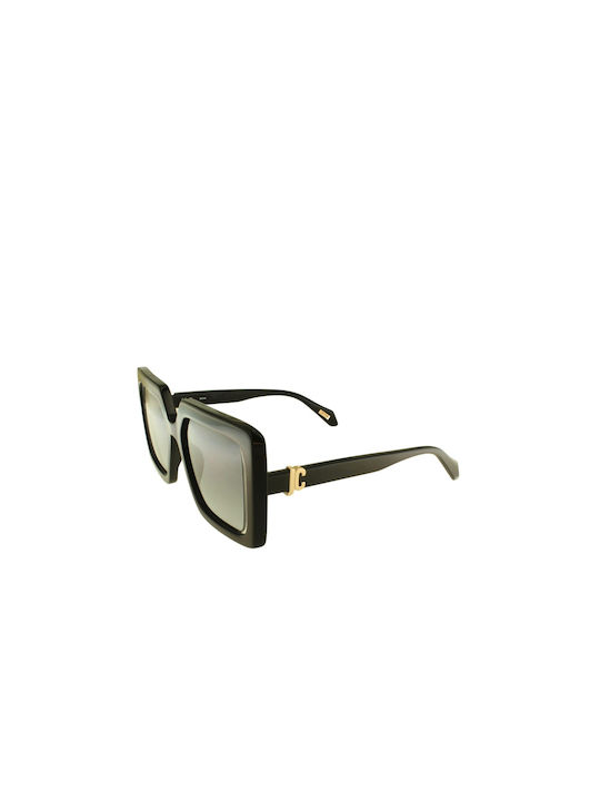 Just Cavalli Women's Sunglasses with Black Plastic Frame and Gray Gradient Lens SJC027 0700