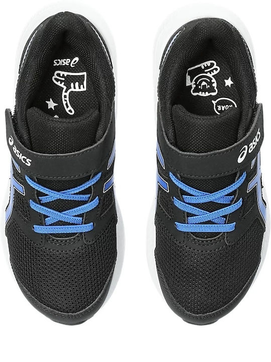 Jolt 4 Ps Kids Sports Shoes Running with Hoop & Loop Closure Black
