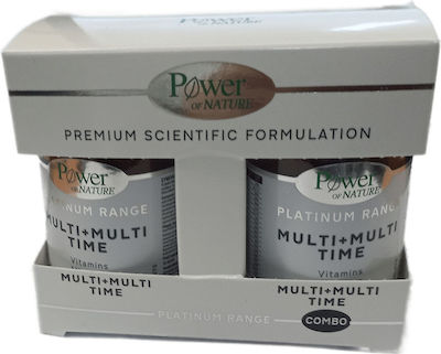 Power Of Nature Multi+Multi Time Multivitamin für Energie & Stärkung des Immunsystems 2 x 30 Tabletten