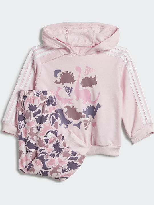 Kids Sweatpants Set Pink 2pcs
