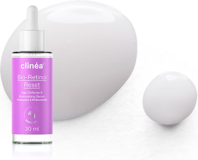 Clinea Bio-Retinol Reset Anti-îmbătrânire Serum Față pentru Strălucire 30ml