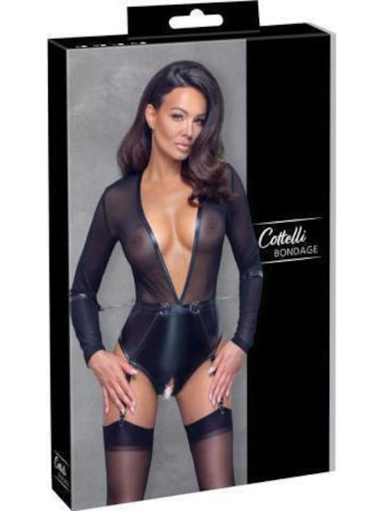 Cottelli Collection Секси Боди Тяло за робство Black