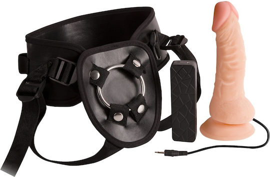 Excellent Power Excellent Power Industrial Gurtzeug mit Dildo 17cm in Schwarz Farbe