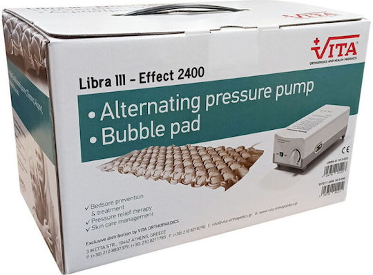Vita Orthopaedics Libra III Effect 2400 Cellular Anti-Bedsore Air Mattress with Pump 10-2-071