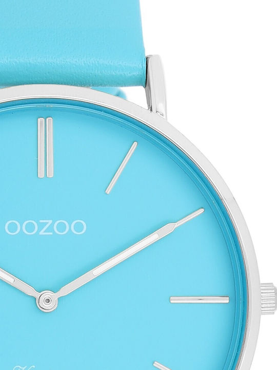 Oozoo Vintage Women's Watch with Turquoise / Turquoise Leather Strap