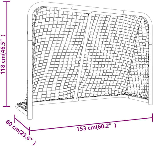 vidaXL Τέρμα Χόκεϊ 153x60x118cm