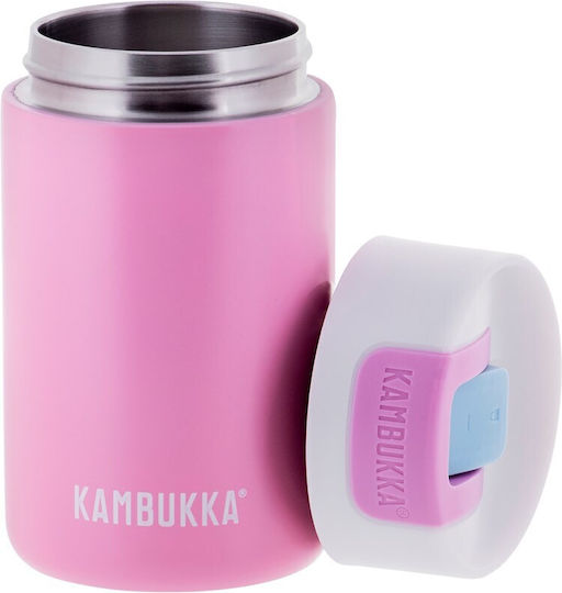 Kambukka Olympus Bottle Thermos Stainless Steel BPA Free 300ml Pink Kiss with Mouthpiece