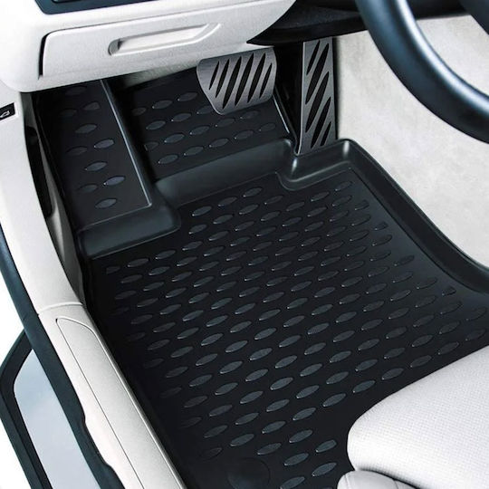 Novline Set of Front and Rear Mats 4pcs Tray Type for Mercedes-Benz GLC 2015 Black