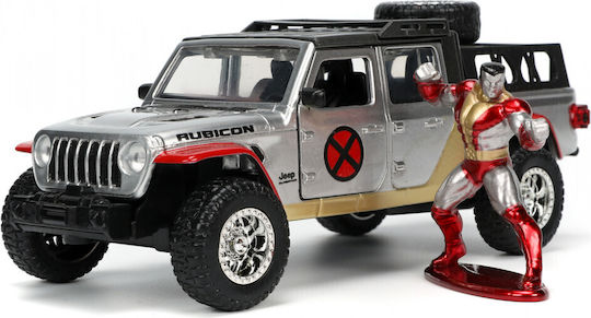 Jada Toys Marvel X-Men Colossus and 2020 Jeep Gladiator Diecast Model 1:32 with Jeep Gladiator X-Men Figure Height 7cm in Scale 1:32