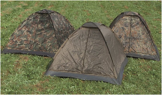 Mil-Tec Καλοκαιρινή Σκηνή Camping Igloo Ορειβασίας Χακί για 2 Άτομα Αδιάβροχη 800mm 20x145x100εκ.