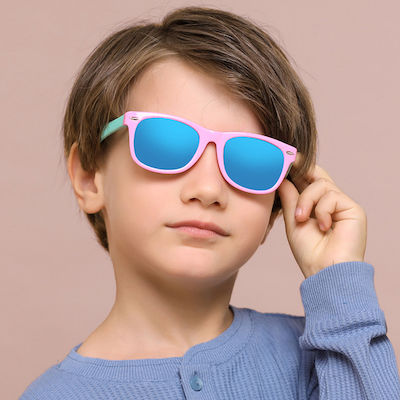 Techsuit Kids Sunglasses Yellow / Dark Blue