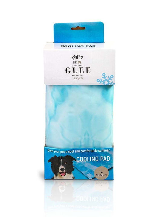 Glee Mattress Dog Rectangle Cooling Light Blue 90x50cm