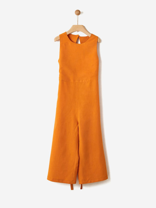 Yell Oh! Girls Fabric Jumpsuit Orange