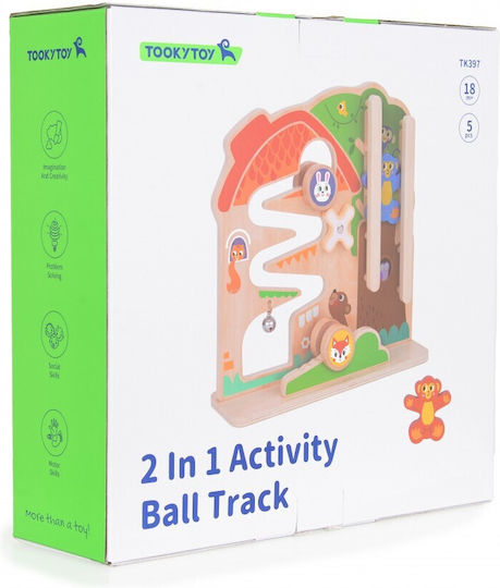 Tooky Toys Labyrinth Aktivitätstafel aus Holz für 18++ Monate