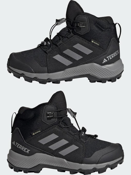 Kids Hiking Boots Terrex Mid Gore Tex Waterproof Black