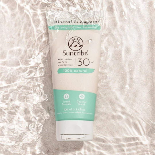 Suntribe Mineral Sunscreen Mineral Waterproof Face & Body Sunscreen Cream SPF30 100ml