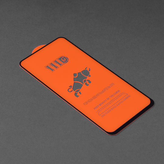 Techsuit 111D Пълно лепило Закалено стъкло за цялото лице Черен (Huawei Nova Y90)