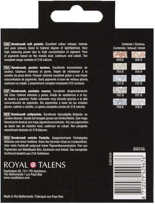 Royal Talens Rembrandt Soft Pastel Set Crayons Set Grey Tones 10pcs