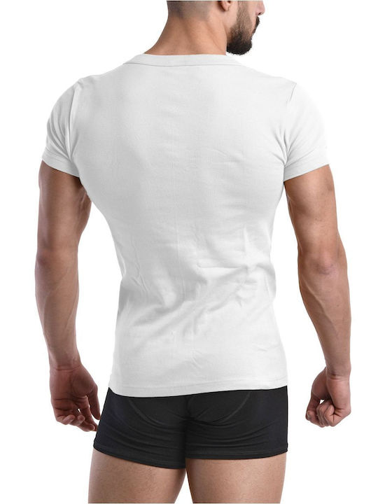 Lord Men's Undershirt Short-sleeved in White Color