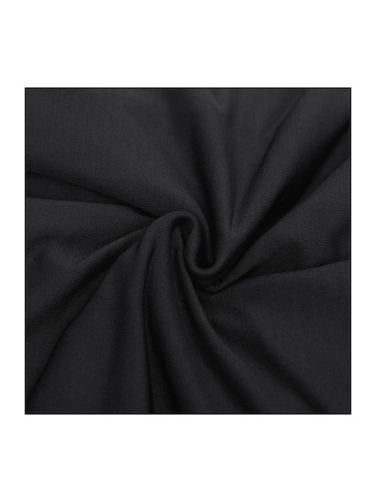 vidaXL Elastic Cover for Three Seater Sofa Black 1pcs 332934