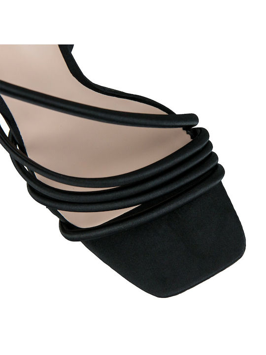 Silia D Women's Sandals with Ankle Strap Black