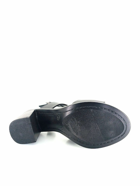 Leather Sandals Black
