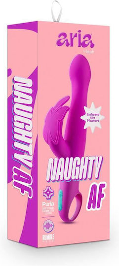 Blush Aria Naughty Af Mini Δονητής Rabbit Rabbit Vibrator 11cm Plum