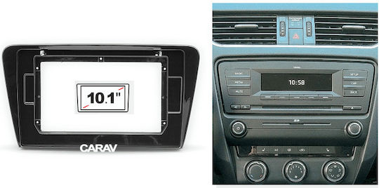 CARAV Industries Inc. DIN Fascia Panels 2 Din Compatible with Screen 10" for Skoda Octavia 2013 2019