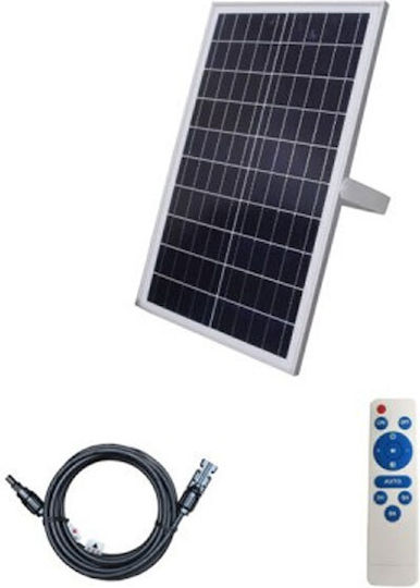 Aca Waterproof Solar LED Floodlight 300W Cold White 6000K with Motion Sensor and Photocell IP66