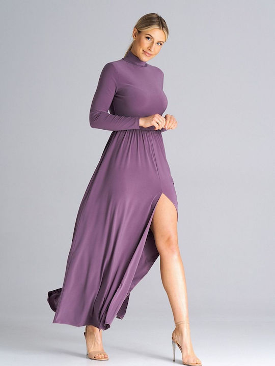 Figl M936 Summer Maxi Evening Dress Purple