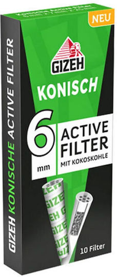 Gizeh Green Filtertips Aktivkohle 6mm 10x1Stk