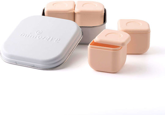 Miniware Σετ Φαγητού από Σιλικόνη Πορτοκαλί 2τμχ
