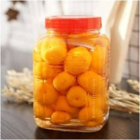 Viosarp Viosarp Allgemeine Verwendung Glas Transparentes Vasen mit Deckel 4450ml 1 Stück