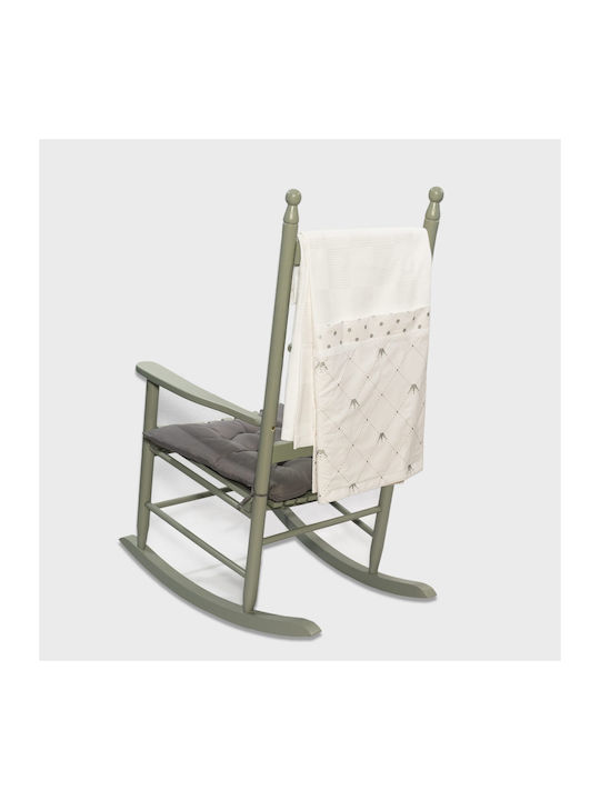 abo Blanket Cot Queens Crown Waffle Beige 100x150cm