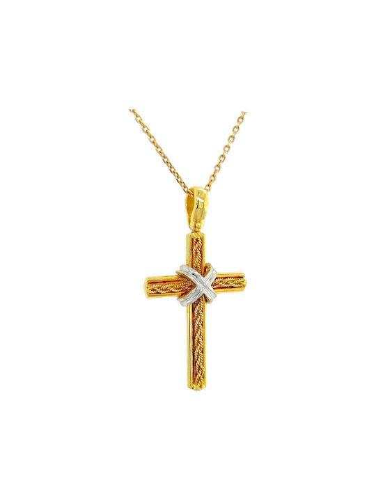 Unisex-Goldkreuz 18K ST10503