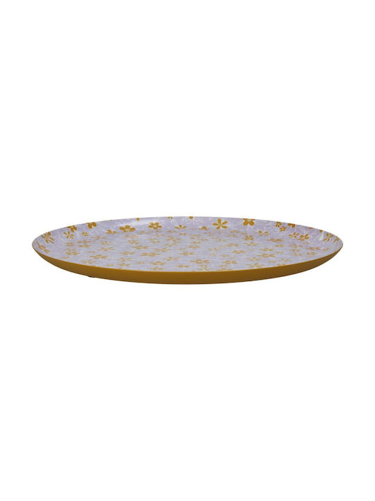 ArteLibre Metal Rotund Tavă de Servire 33x33x1.8cm 05155248 1buc