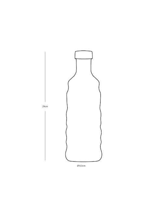 Marine Business Flasche Wasser Glas mit Schraubverschluss Transparent 1200ml 2 Stück