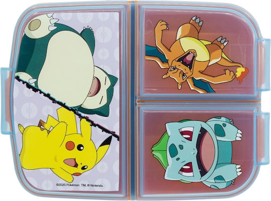 Stor Recipient Multicolor Pokemon Din Plastic