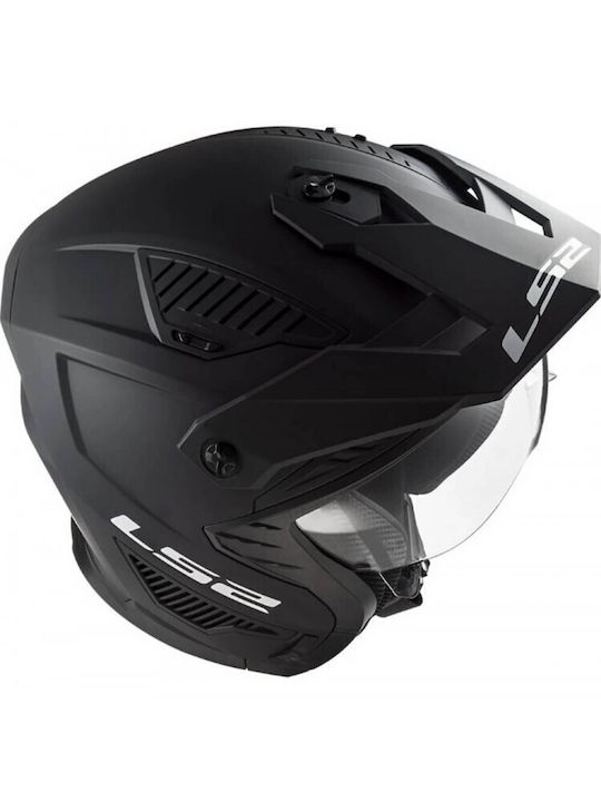 LS2 Drifter OF606 Черен мат Мотоциклетна каска Modular ECE 22.06 1300гр