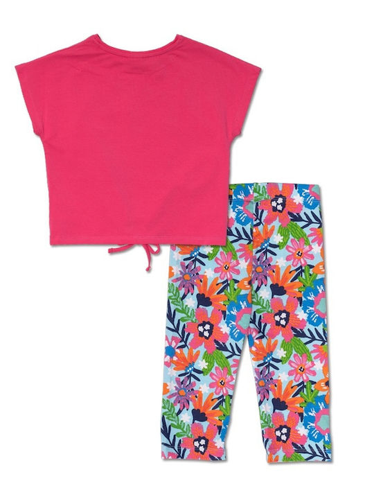 Tuc Tuc Kids Set with Leggings Summer 2pcs Fuchsia