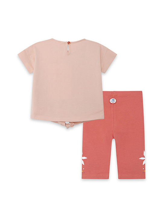 Tuc Tuc Kids Set with Leggings Summer 2pcs Pink